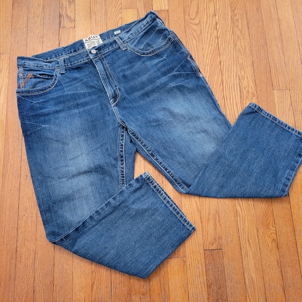 Ariat Relaxed Boot Cut Denim‎ 42x30 Blue Cotton GULCH Boundary Boot Jean Western